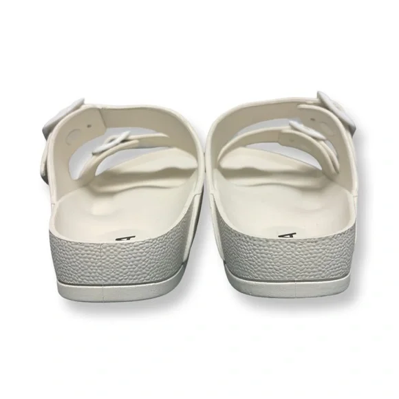 MIA Sandal Slides Buckle Straps Women’s 8 White - Picture 4 of 8